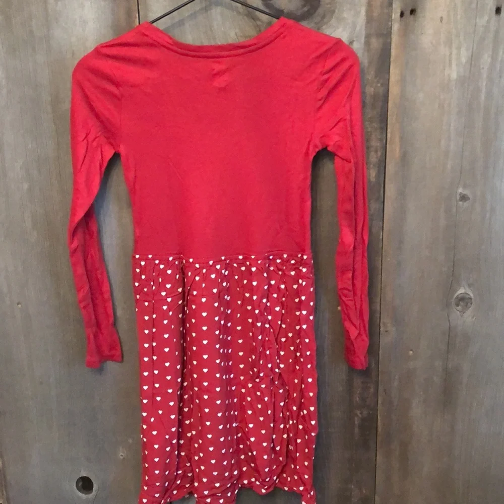 GapKids Red Skater Dress in Red and Hearts Print Size XL 12 Regular Girls